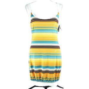 Vintage Baby Phat Y2K Striped Sleeveless Mini Tank Dress